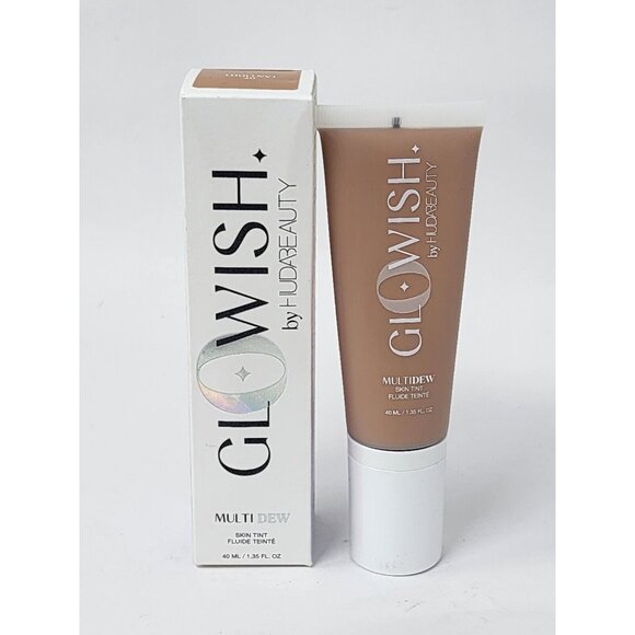 GloWish by Huda Beauty Multi Dew Skin Tint 1.35 oz Full Size Tan Light 07 - Picture 1 of 3